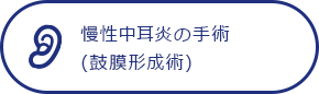 慢性中耳炎の手術 (鼓膜形成術)